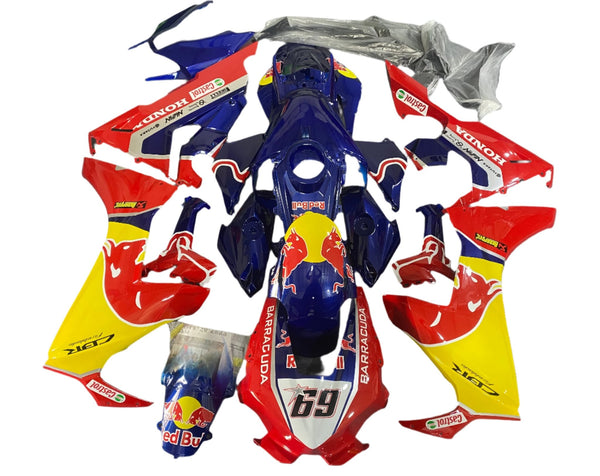 HONDA CBR1000RR FAIRINGS (2017-2025) RED, BLUE, YELLOW REDBULL HAYDEN at KingsMotorcycleFairings.com