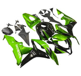 HONDA CBR600RR Fairings (2007-2008) Green, Black at KingsMotorcycleFairings.com