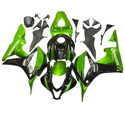 HONDA CBR 600 Fairings (2007-2008) Green, Black at KingsMotorcycleFairings.com