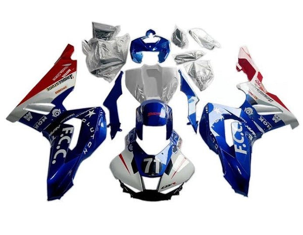 Honda CBR1000RR-R Fairings (2020-2023) Blue, White, Red FCC at KingsMotorcycleFairings.com