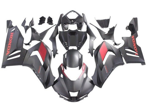 Honda CBR1000RR-R Fairings (2020-2023) Matte Black, Red at KingsMotorcycleFairings.com