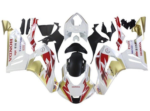 Honda CBR1000RR-R Fairings (2020-2023) White, Red, Gold at KingsMotorcycleFairings.com