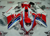 Honda CBR1000RR Fairing Kit (2004-2005) Red, White, Blue Stripes at KingsMotorcycleFairings.com