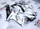 Honda CBR1000RR Fairing Kit (2004-2005) White, Black Stripe Pramac at KingsMotorcycleFairings.com