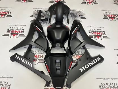 Honda CBR1000RR Fairing Kit (2006-2007) Matte Black, White, Red Wings from KingsMotorcycleFairings.com
