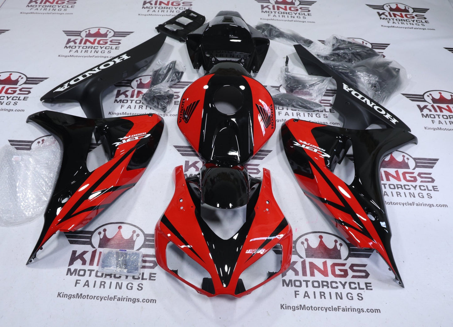 Honda CBR1000RR Fairing Kit (2006-2007) Red, Black, White, Matte Black at KingsMotorcycleFairings.com