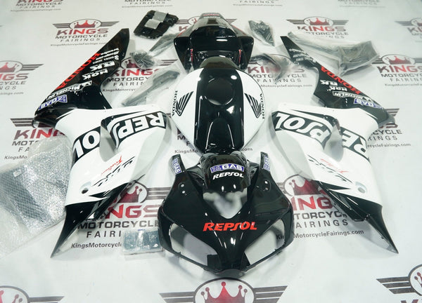 Honda CBR1000RR Fairing Kit (2006-2007) White, Black, Red Repsol at KingsMotorcycleFairings.com