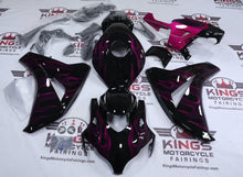 Honda CBR1000RR Fairing Kit (2008-2011) Black, Pink Flame at KingsMotorcycleFairings.com