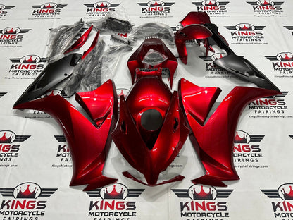 Honda CBR1000RR Fairing Kit (2012-2016) Candy Red, Matte Black from KingsMotorcycleFairings.com