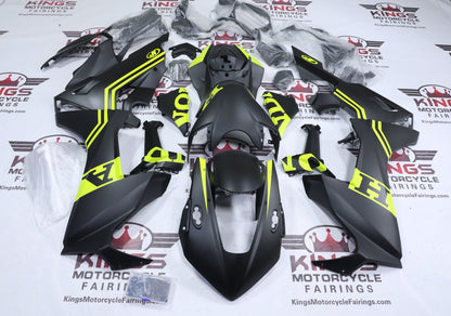 Honda CBR1000RR Fairing Kit (2017-2025) Matte Black, Neon Yellow at KingsMotorcycleFairings.com