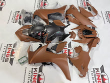 Honda CBR1000RR Fairing Kit (2017-2025) Matte Brown, Gloss Faux Carbon Fiber at KingsMotorcycleFairings.com