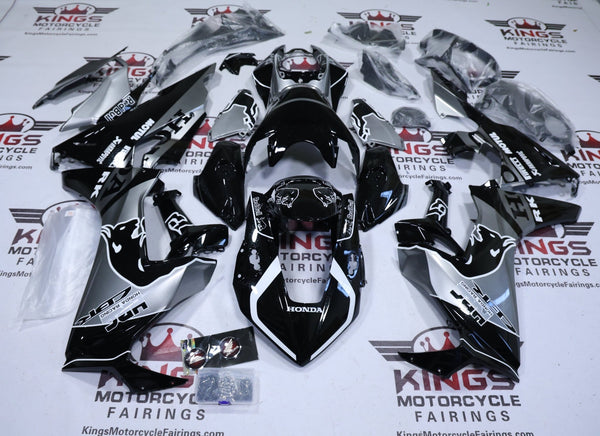 Honda CBR1000RR Fairing Kit (2017-2025) Silver, Black, White, Bull at KingsMotorcycleFairings.com