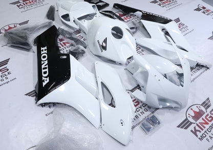 Honda CBR1000RR Fairing Set (2004-2005) White, Black from KingsMotorcycleFairings.com