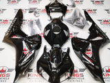 Honda CBR1000RR Fairing Set (2006-2007) Black, Gray Wings from KingsMotorcycleFairings.com
