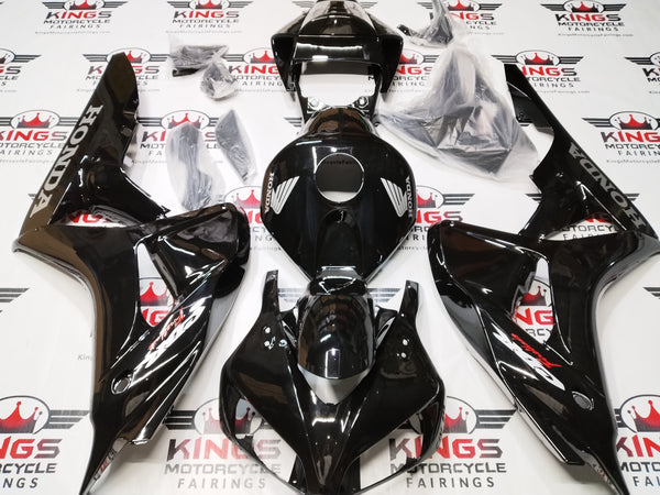 Honda CBR1000RR Fairing Set (2006-2007) Black, Gray Wings from KingsMotorcycleFairings.com