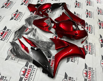 Honda CBR1000RR Fairing Set (2012-2016) Candy Red, Matte Black from KingsMotorcycleFairings.com