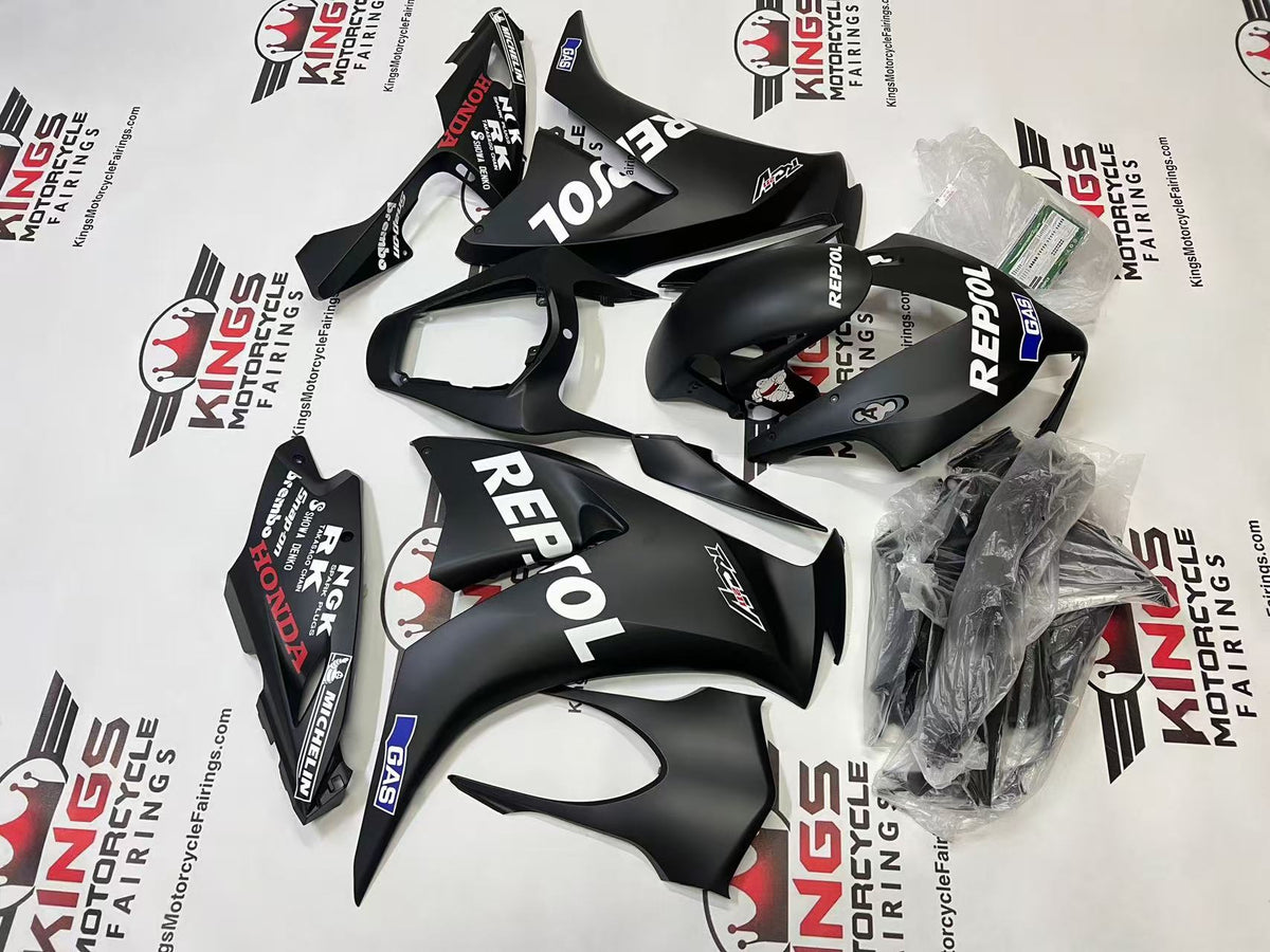 Honda CBR1000RR Fairing Set (2012-2016) Matte Black, White Repsol at KingsMotorcycleFairings.com