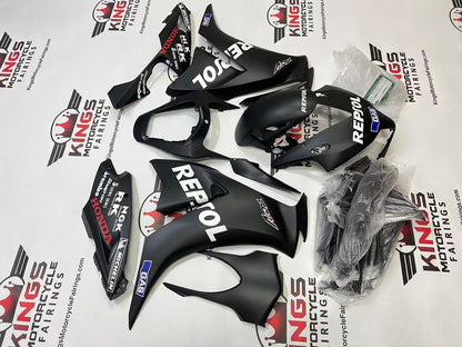 Honda CBR1000RR Fairing Set (2012-2016) Matte Black, White Repsol at KingsMotorcycleFairings.com