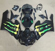 Honda CBR 1000RR Fairings (2004-2005) Black, Green Monster at KingsMotorcycleFairings.com