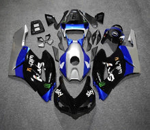 Honda CBR 1000RR Fairings (2004-2005) Black, Silver, Blue Monster at KingsMotorcycleFairings.com