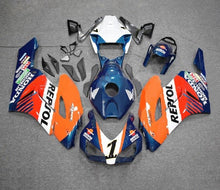 Honda CBR 1000RR Fairings (2004-2005) Blue, Orange, White Repsol at KingsMotorcycleFairings.com