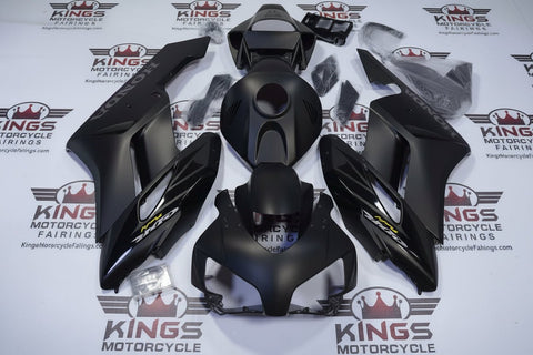 Honda CBR1000RR Fairings (2004-2005) Matte Black, Black Wings at KingsMotorcycleFairings.com