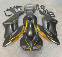 Honda CBR 1000RR Fairings (2004-2005) Matte Black, Gold at KingsMotorcycleFairings.com