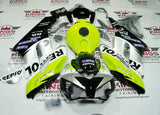 Honda CBR1000RR Fairings (2004-2005) Neon Yellow, Black, Silver Repsol at KingsMotorcycleFairings.com