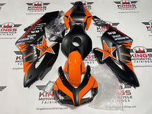 Honda CBR1000RR Fairings (2004-2005) Orange Gloss, Matte Black Rockstar at KingsMotorcycleFairings.com