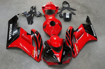Honda CBR 1000RR Fairings (2004-2005) Red, Black at KingsMotorcycleFairings.com