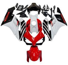 Honda CBR 1000RR Fairings (2004-2005) Red, White, Black Stripes at KingsMotorcycleFairings.com