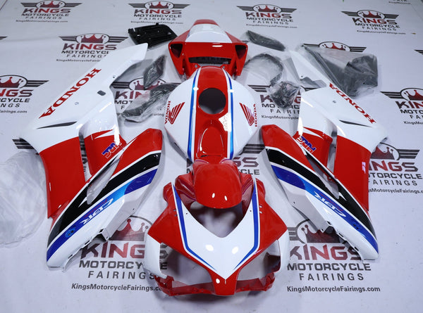 Honda CBR1000RR Fairings (2004-2005) Red, White, Blue Stripe HRC at KingsMotorcycleFairings.com