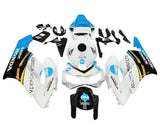 Honda CBR 1000RR Fairings (2004-2005) White, Blue Konica Minolta at KingsMotorcycleFairings.com