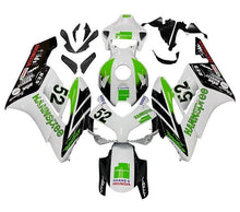 Honda CBR 1000RR Fairings (2004-2005) White, Green HANNspree at KingsMotorcycleFairings.com