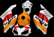 Honda CBR1000RR Fairings (2004-2005) White, Orange, Red Repsol at KingsMotorcycleFairings.com
