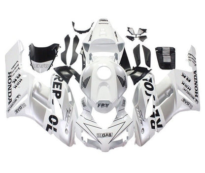 Honda CBR 1000RR Fairings (2004-2005) White, Silver, Gas Repsol at KingsMotorcycleFairings.com