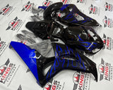 Honda CBR1000RR Fairings (2006-2007) Black, Blue Flames at KingsMotorcycleFairings.com