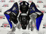 Honda CBR 1000RR Fairings (2006-2007) Black, Blue Flames at KingsMotorcycleFairings.com