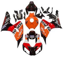 Honda CBR1000RR Fairings (2006-2007) Black, Orange, Repsol Gas at KingsMotorcycleFairings.com