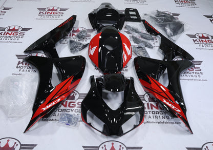 Honda CBR1000RR Fairings (2006-2007) Black, Red, White at KingsMotorcycleFairings.com