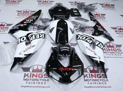 Honda CBR1000RR Fairings (2006-2007) Black, White Repsol at KingsMotorcycleFairings.com