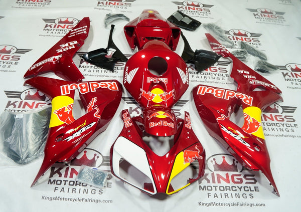 Honda CBR1000RR Fairings (2006-2007) Candy Red, Yellow, RedBull at KingsMotorcycleFairings.com