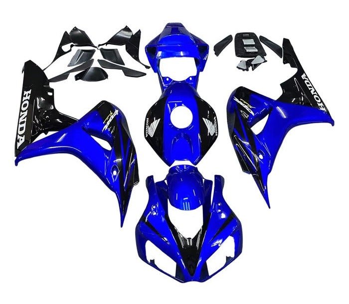 Honda CBR 1000RR Fairings (2006-2007) Gloss Blue, Black, White at KingsMotorcycleFairings.com