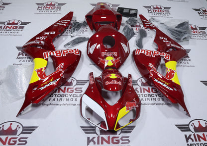 Honda CBR1000RR Fairings (2006-2007) Red Bull, Yellow, White from KingsMotorcycleFairings.com