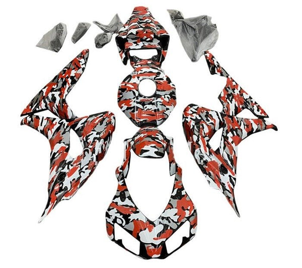 Honda CBR1000RR Fairings (2006-2007) Red Camouflage at KingsMotorcycleFairings.com