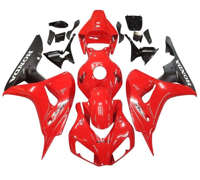 Honda CBR 1000RR Fairings (2006-2007) Red, Matte Black, White at KingsMotorcycleFairings.com