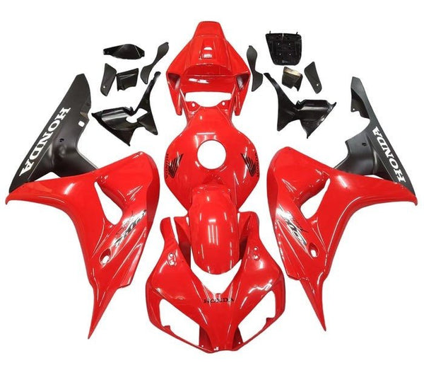 Honda CBR1000RR Fairings (2006-2007) Red, Matte Black, White at KingsMotorcycleFairings.com
