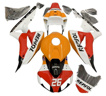 Honda CBR 1000RR Fairings (2006-2007) Red, White, Repsol #26 at KingsMotorcycleFairings.com