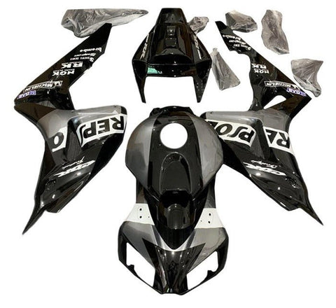 Honda CBR 1000RR Fairings (2006-2007) Silver, Black, White Repsol at KingsMotorcycleFairings.com