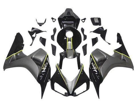 Honda CBR1000RR Fairings (2006-2007) Silver, Black, Yellow at KingsMotorcycleFairings.com